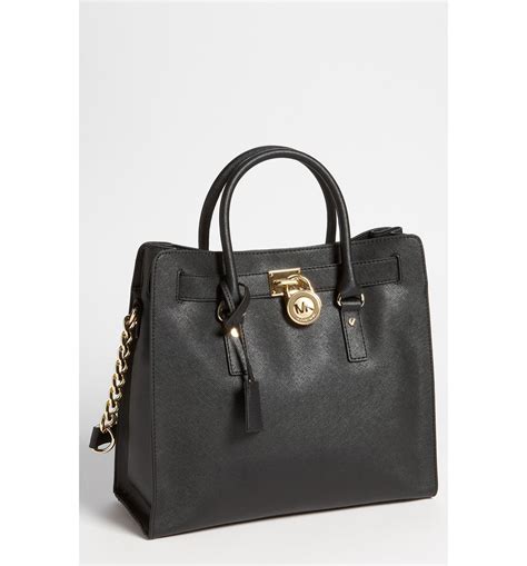 michael kors hamilton saffiano leather satchel tote|Hamilton saffiano leather tote bag.